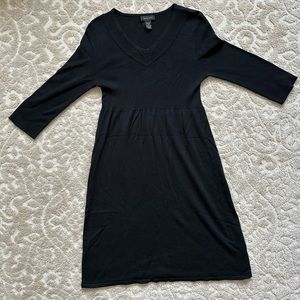 Black sweater dress